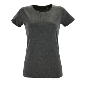 Футболка женская Regent Fit Women, черный меланж арт.02758348