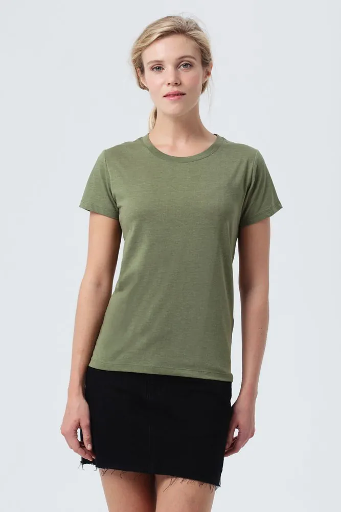 Футболка женская Regent Fit Women, меланж хаки арт.02758288