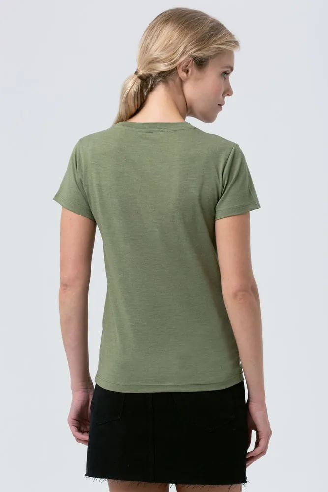 Футболка женская Regent Fit Women, меланж хаки арт.02758288