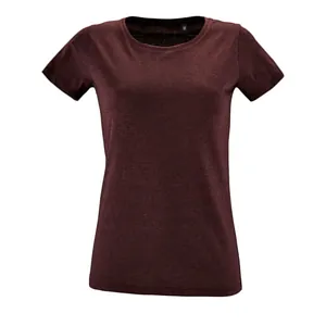 Футболка женская Regent Fit Women, бордовый меланж арт.02758148