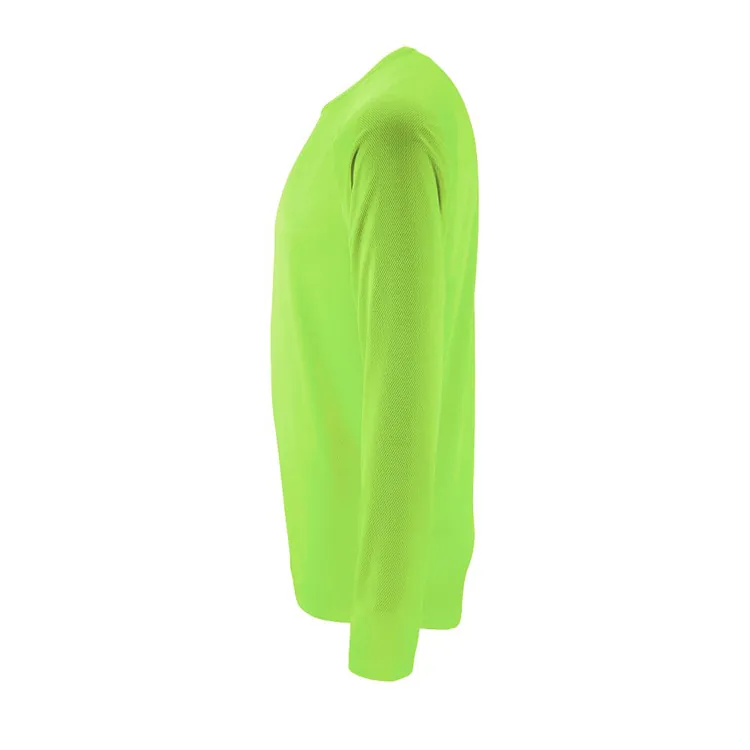 Футболка с длинным рукавом Sporty LSL Men, неоново-зеленая арт.02071286