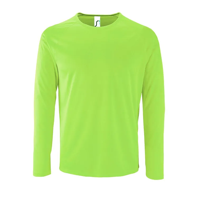 Футболка с длинным рукавом Sporty LSL Men, неоново-зеленая арт.02071286