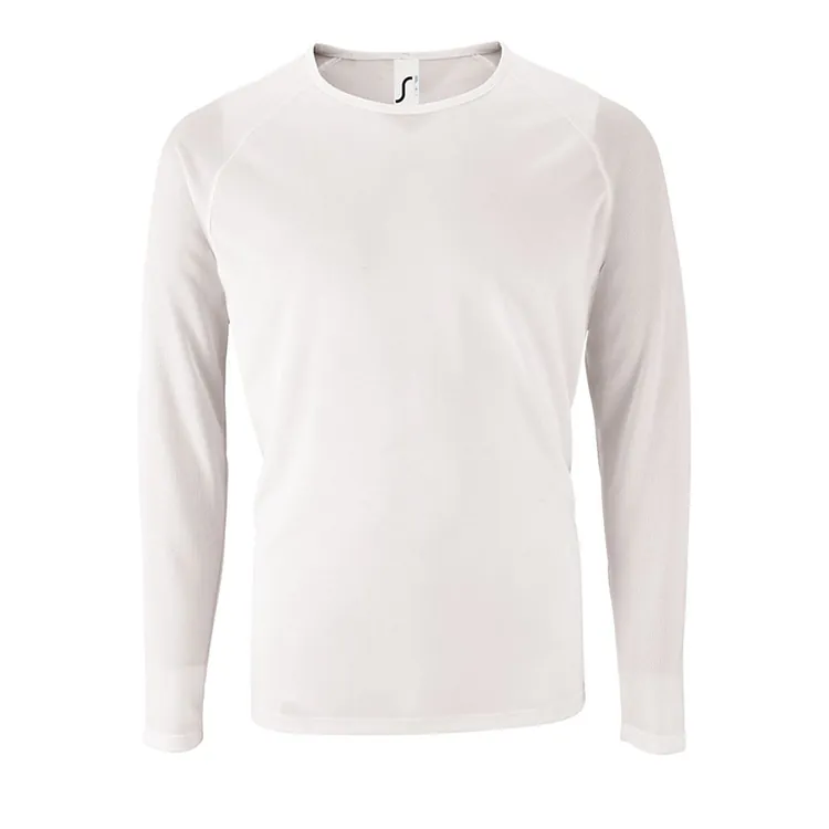 Футболка с длинным рукавом Sporty LSL Men, белая арт.02071102