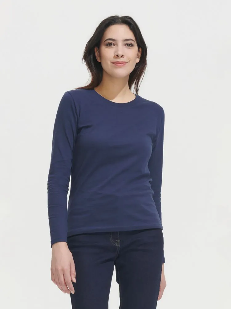 Футболка с длинным рукавом Imperial LSL Women, темно-синяя (кобальт) арт.02075319