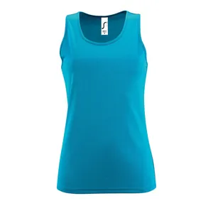 Майка женская Sporty TT Women, ярко-бирюзовая арт.02117321