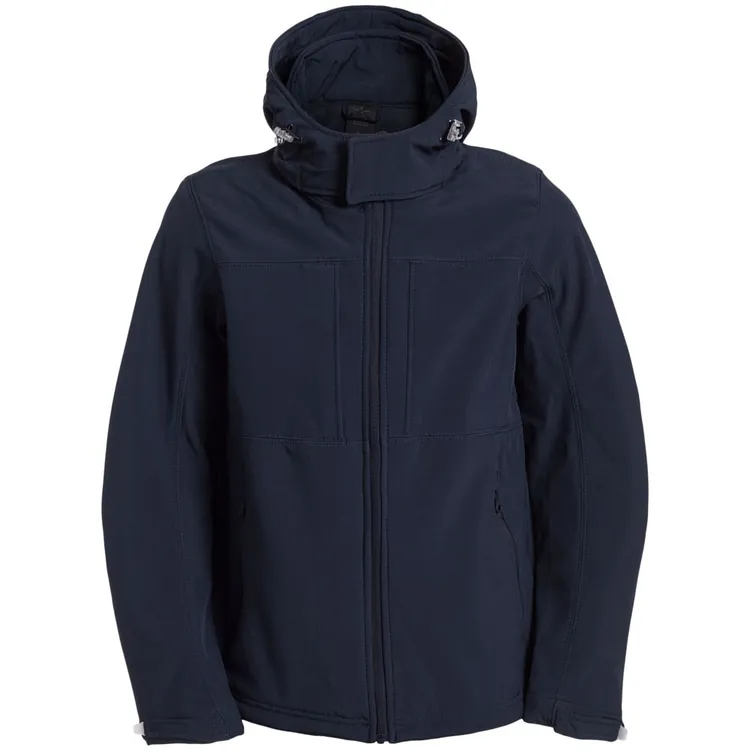 Куртка мужская Hooded Softshell темно-синяя арт.JM950003