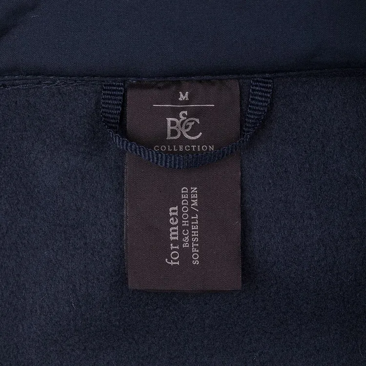 Куртка мужская Hooded Softshell темно-синяя арт.JM950003