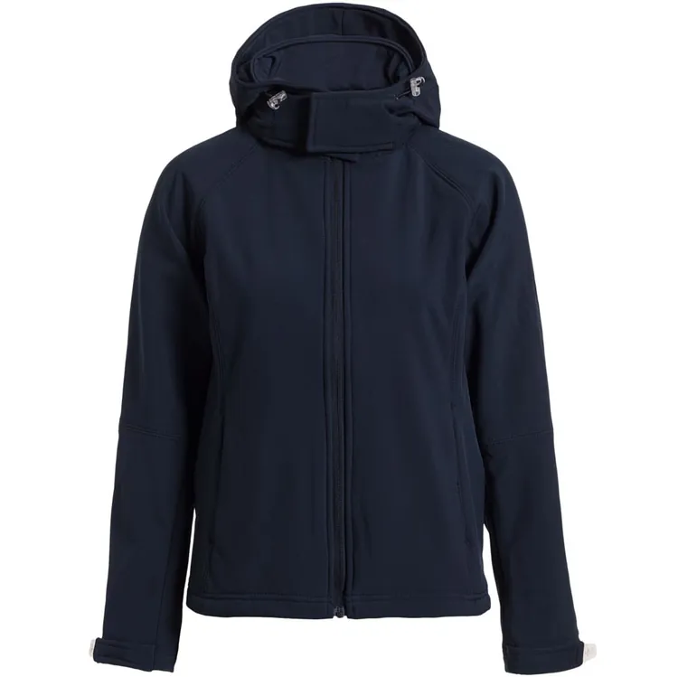 Куртка женская Hooded Softshell темно-синяя арт.JW937003