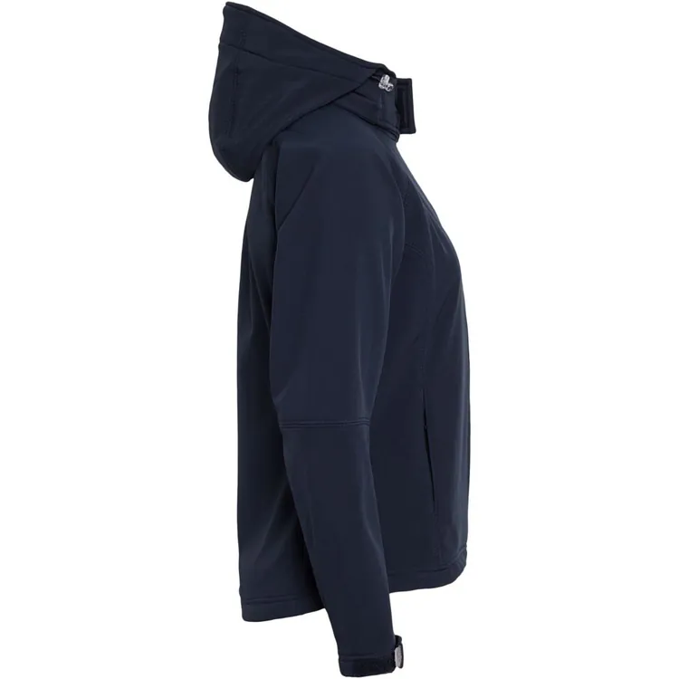 Куртка женская Hooded Softshell темно-синяя арт.JW937003