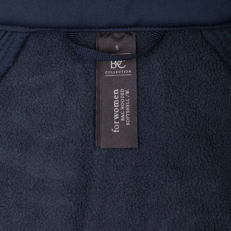 Куртка женская Hooded Softshell темно-синяя арт.JW937003