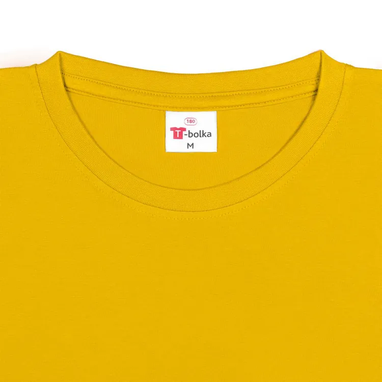 Футболка унисекс T-Bolka 180, желтая арт.6994.80