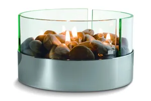 Настольный камин Magnifique с базальтовыми камнями, ver.2 арт.254002.02