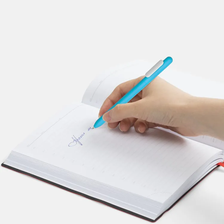 Ручка шариковая Swiper Soft Touch, голубая с белым арт.6969.44
