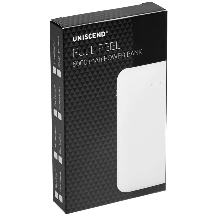 Внешний аккумулятор Uniscend Full Feel 5000 мАч, черный арт.19992.30