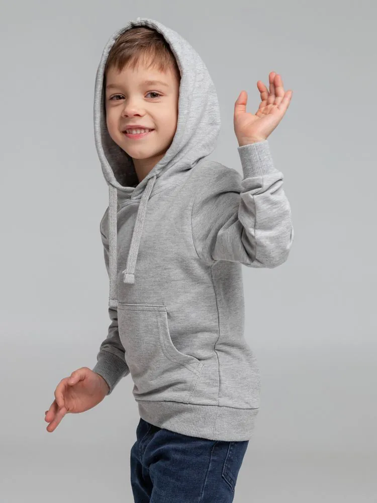 Толстовка с капюшоном детская Kirenga Kids, серый меланж арт.11147.11