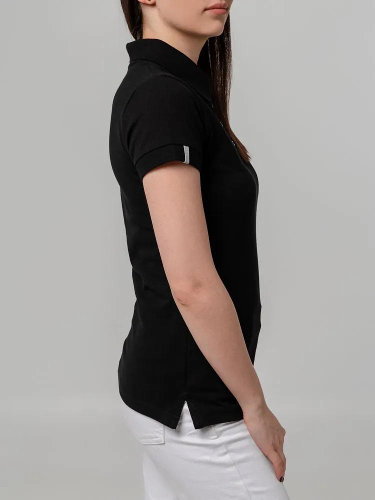 Рубашка поло женская Virma Premium Lady, черная арт.11146.30