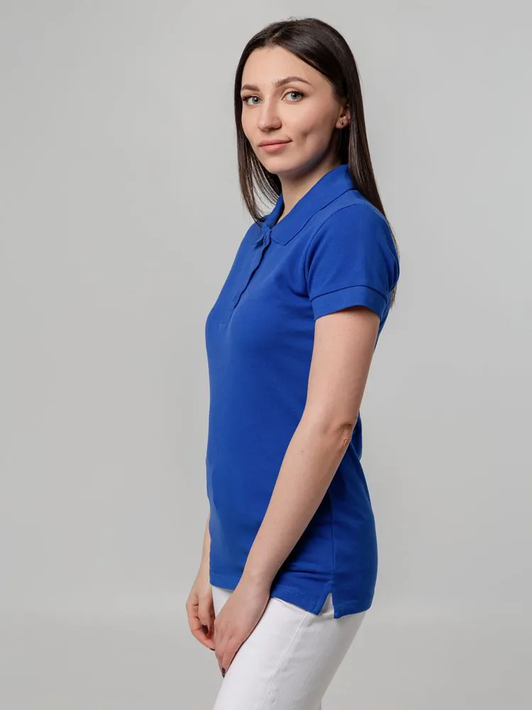 Рубашка поло женская Virma Premium Lady, ярко-синяя арт.11146.44