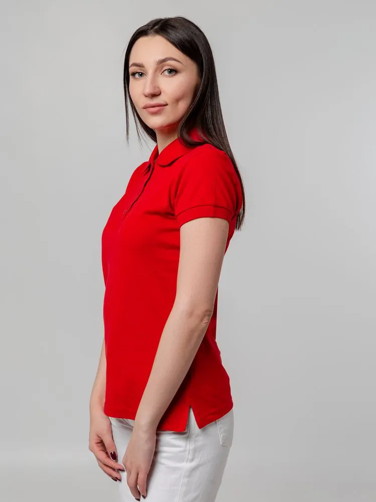 Рубашка поло женская Virma Premium Lady, красная арт.11146.50