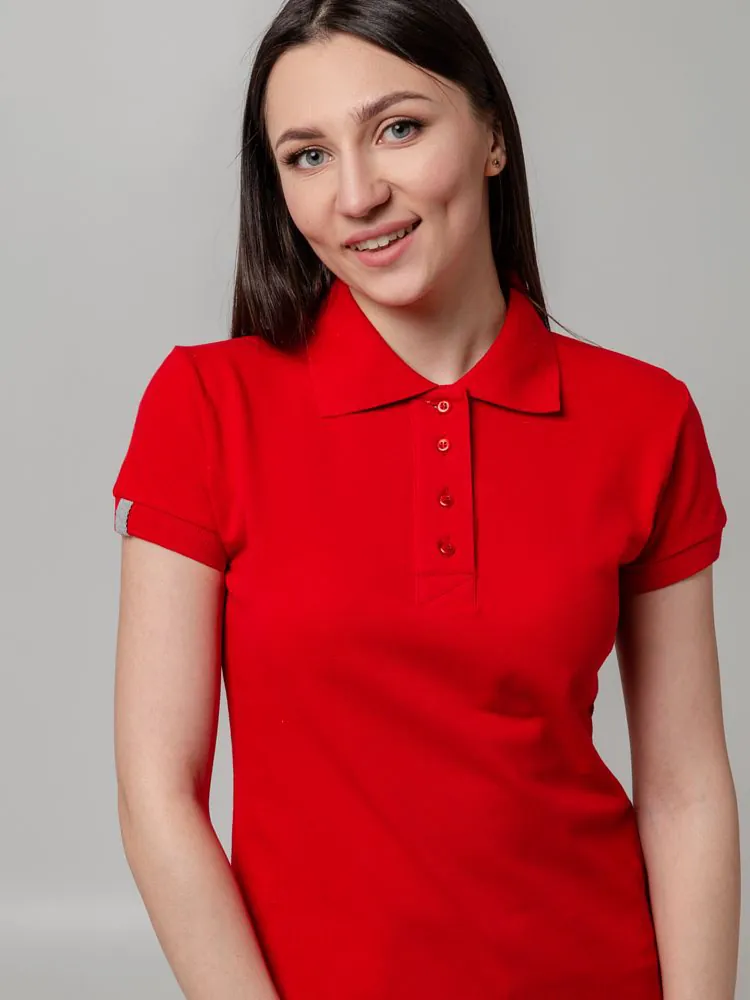 Рубашка поло женская Virma Premium Lady, красная арт.11146.50