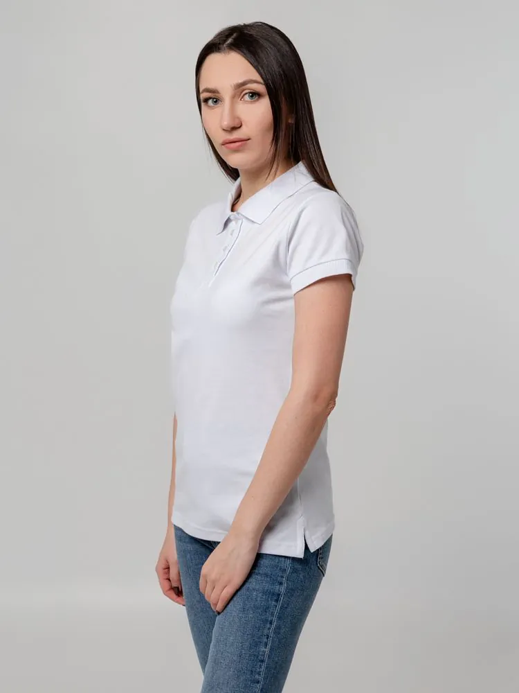 Рубашка поло женская Virma Premium Lady, белая арт.11146.60