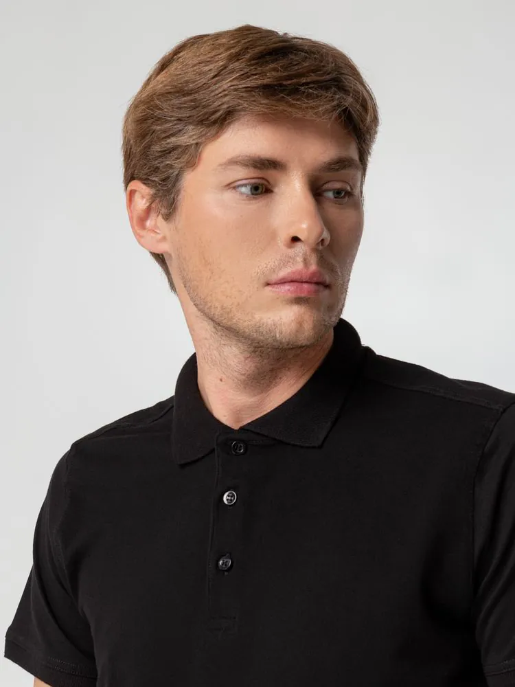 Рубашка поло мужская Virma Stretch, черная арт.11143.30