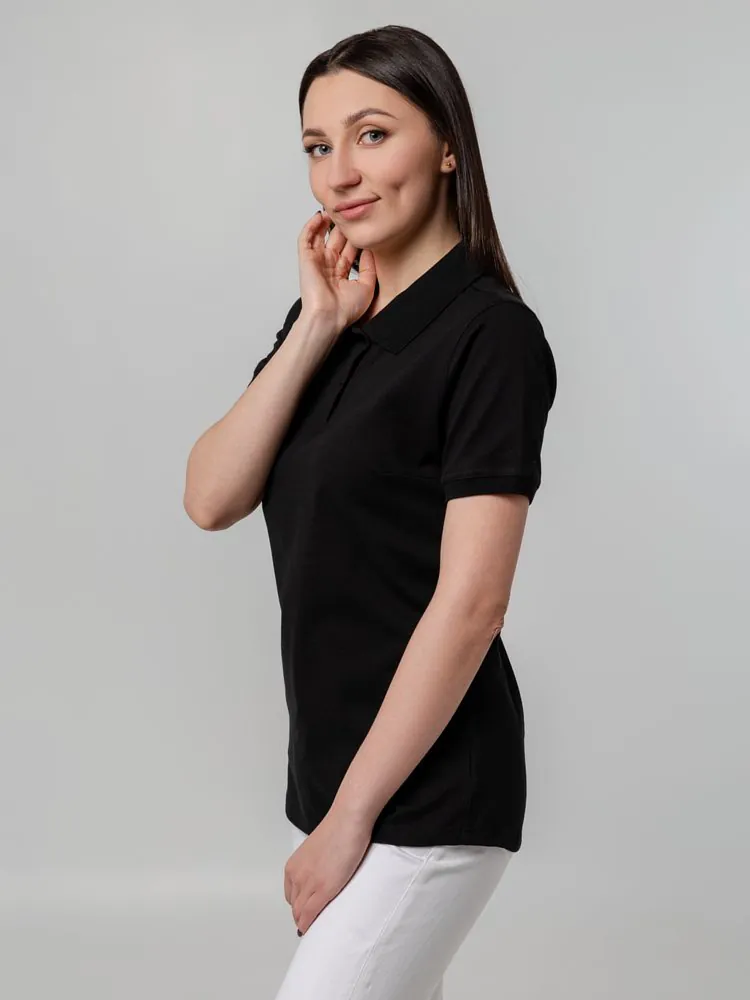 Рубашка поло женская Virma Stretch Lady, черная арт.11144.30