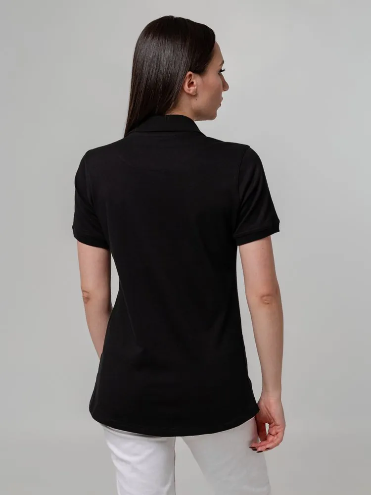 Рубашка поло женская Virma Stretch Lady, черная арт.11144.30