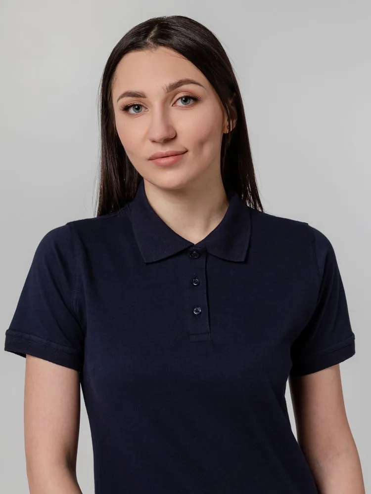 Рубашка поло женская Virma Stretch Lady, темно-синяя арт.11144.40