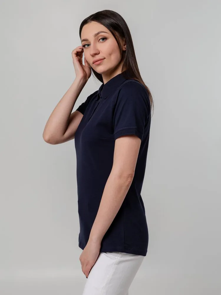 Рубашка поло женская Virma Stretch Lady, темно-синяя арт.11144.40