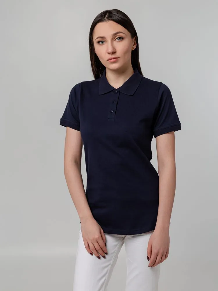 Рубашка поло женская Virma Stretch Lady, темно-синяя арт.11144.40