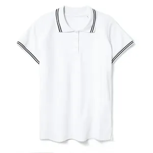 Рубашка поло женская Virma Stripes Lady, белая арт.11139.60