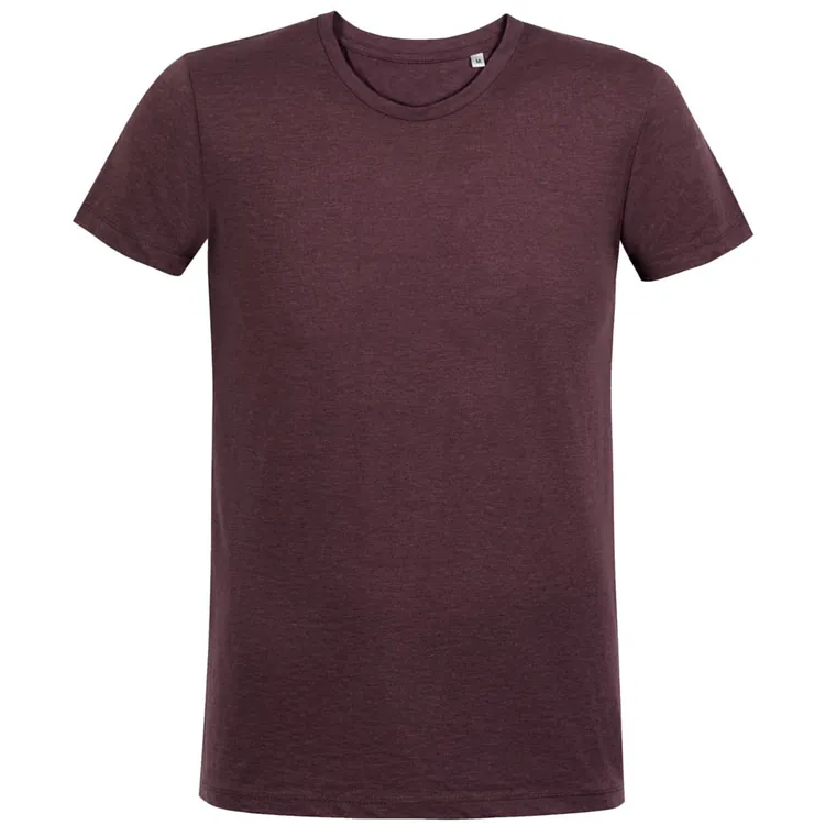 Футболка мужская Regent Fit 150, бордовый меланж арт.00553148