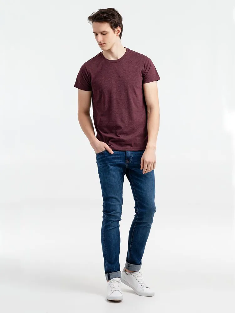 Футболка мужская Regent Fit 150, бордовый меланж арт.00553148