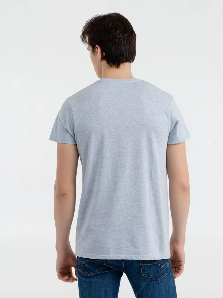 Футболка мужская Regent Fit 150, голубой меланж арт.00553258