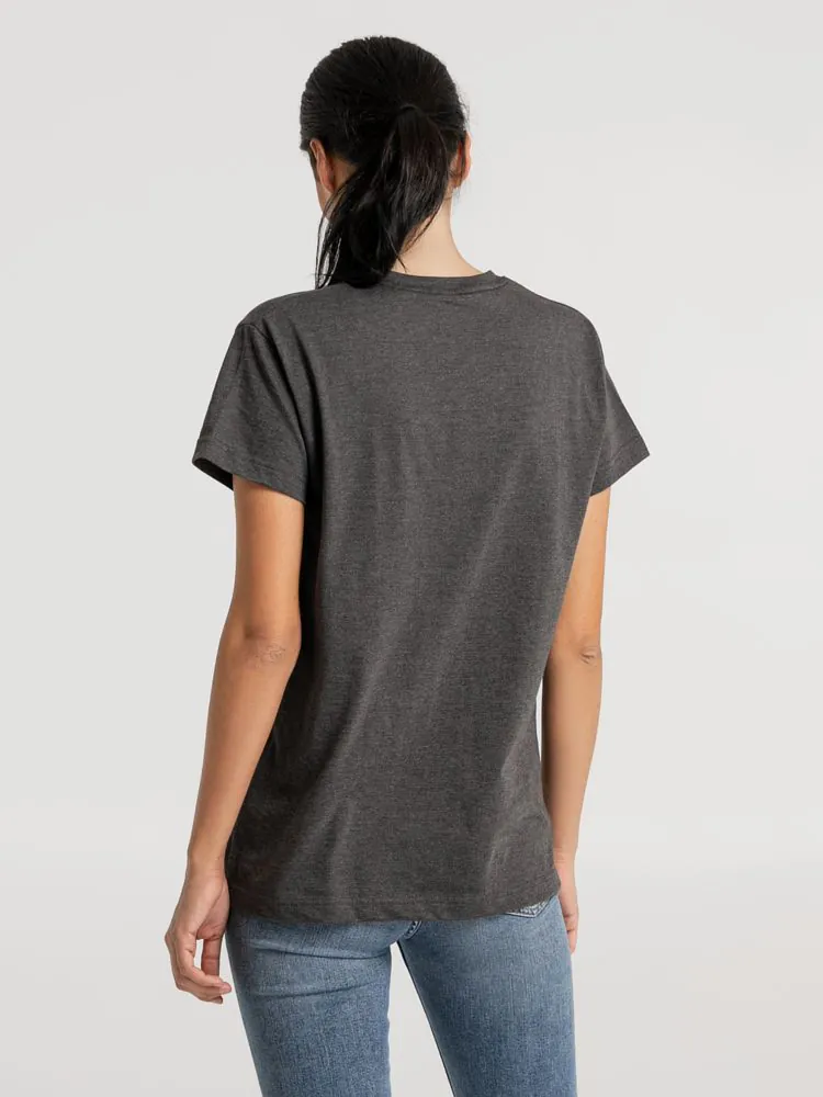 Футболка унисекс Firm Wear, черный меланж арт.11125.30