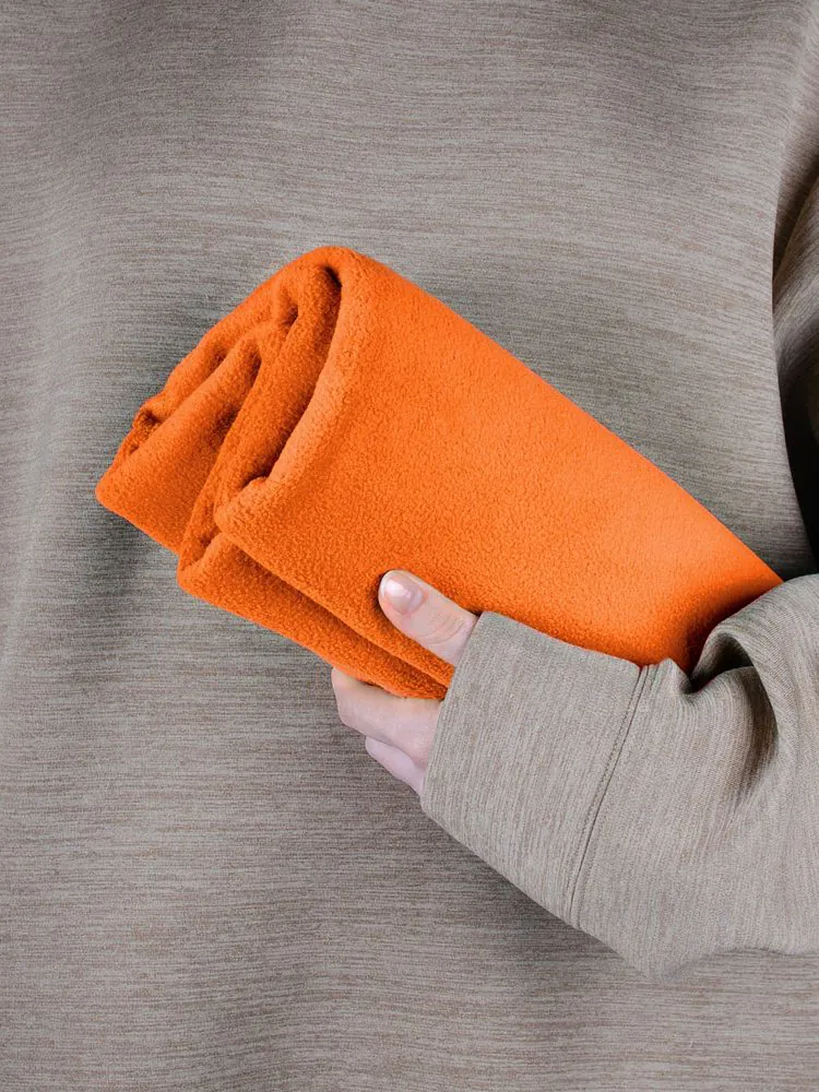 Флисовый плед Warm&Peace, оранжевый арт.7669.20