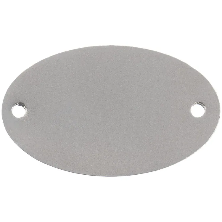 Шильдик металлический Alfa Oval, серебристый арт.13843.10
