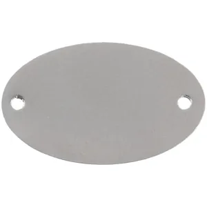 Шильдик металлический Alfa Oval, серебристый арт.13843.10