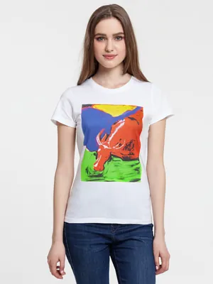 Футболка женская Toro, белая арт.70277.60