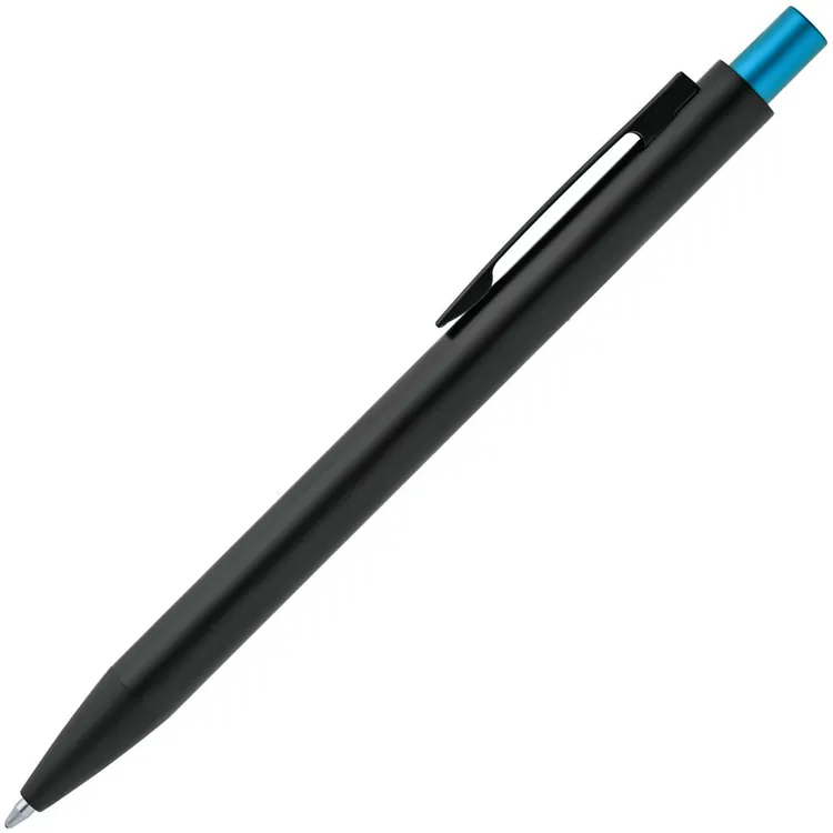 Ручка шариковая Chromatic, черная с голубым арт.15111.44