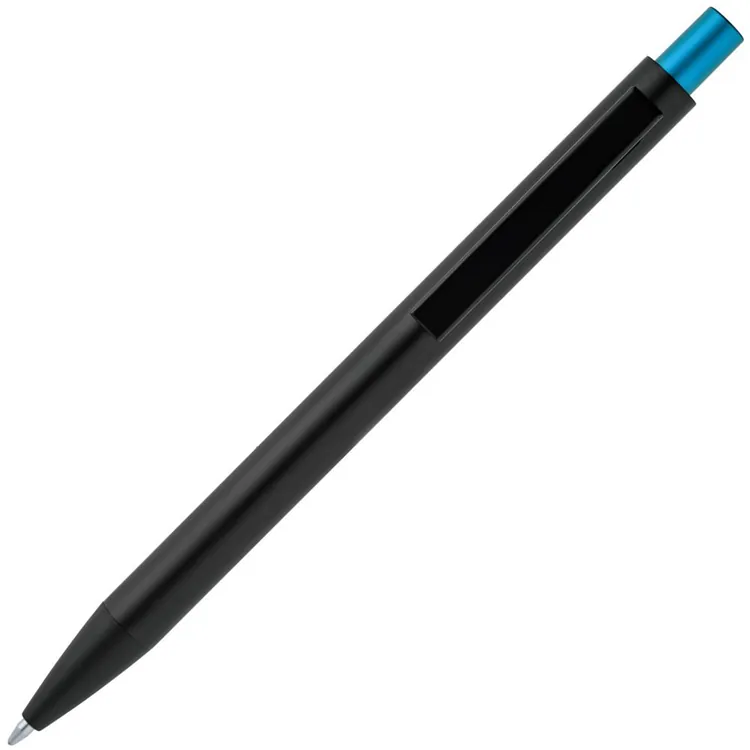 Ручка шариковая Chromatic, черная с голубым арт.15111.44