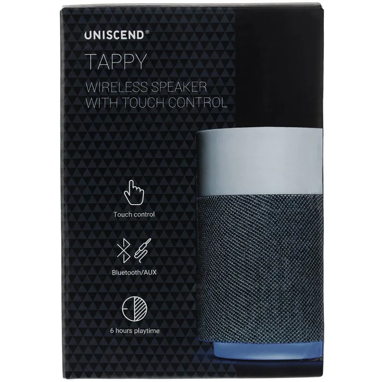 Беспроводная колонка Uniscend Tappy, черная арт.12105.30