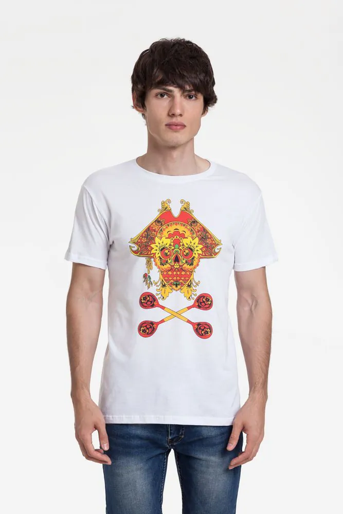Футболка Yo Ho Hohloma, белая арт.70068.60