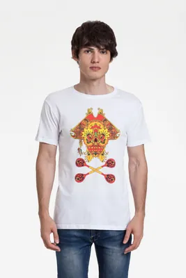 Футболка Yo Ho Hohloma, белая арт.70068.60