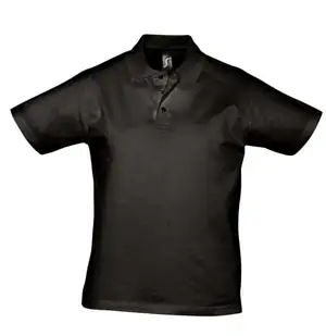 Рубашка поло мужская Prescott Men 170, черная арт.6086.30