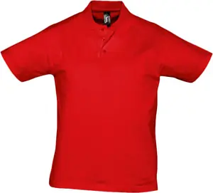 Рубашка поло мужская Prescott Men 170, красная арт.6086.50