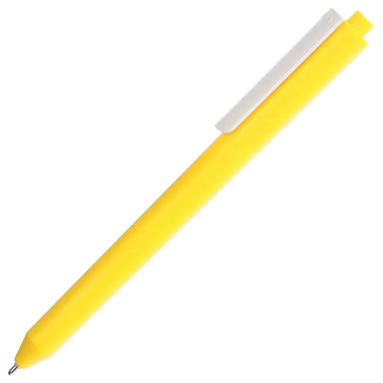 Ручка шариковая Pigra P03 Mat, желтая с белым арт.11583.86