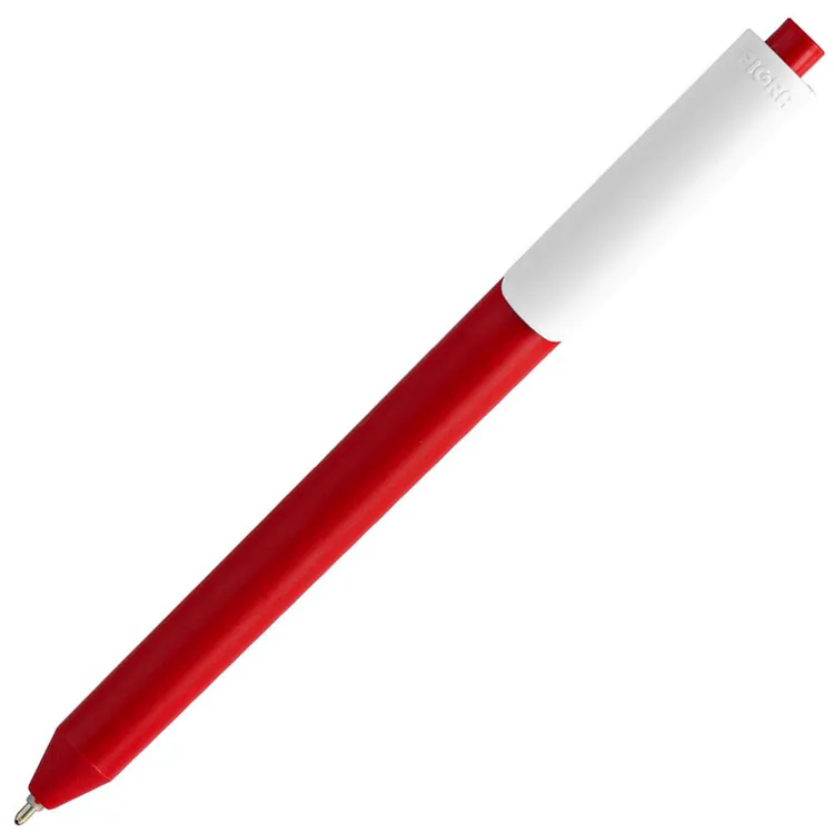 Ручка шариковая Pigra P03 Mat, красная с белым арт.11583.56