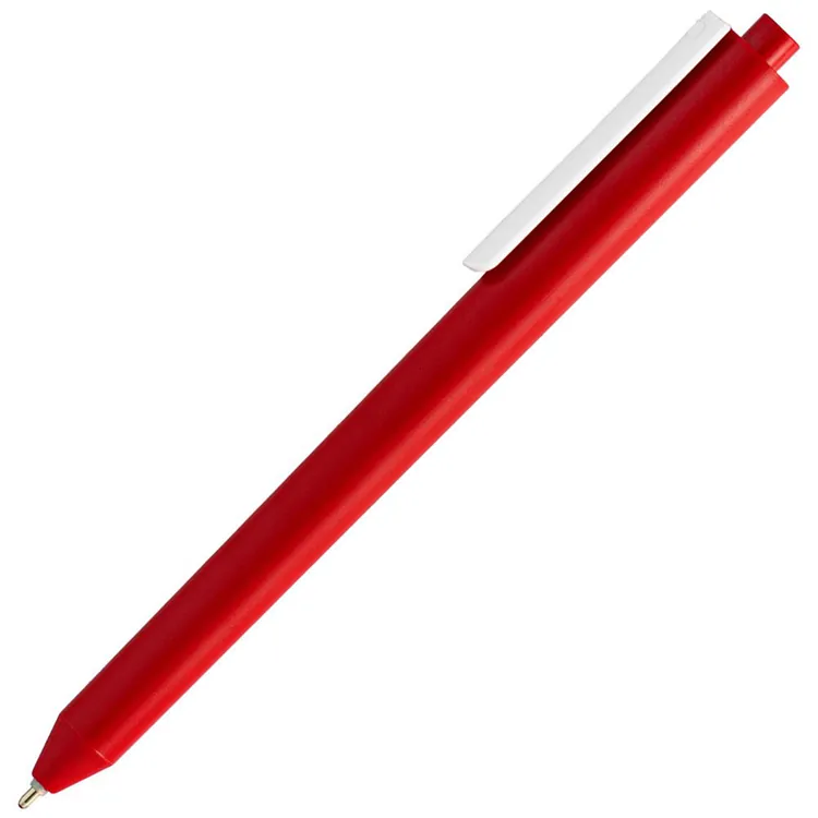 Ручка шариковая Pigra P03 Mat, красная с белым арт.11583.56