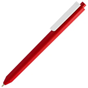 Ручка шариковая Pigra P03 Mat, красная с белым арт.11583.56